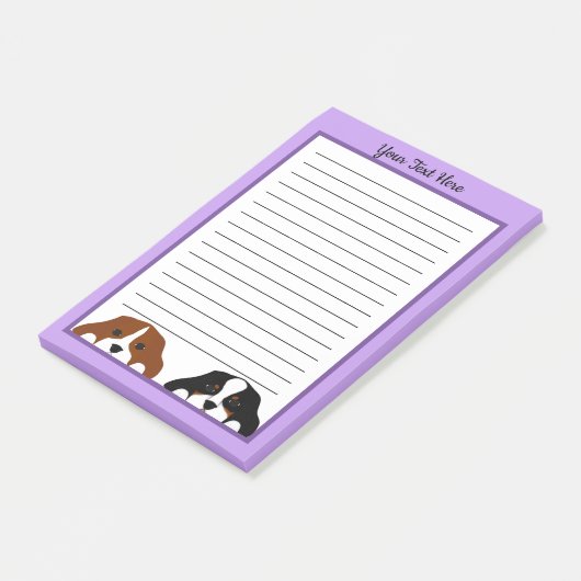 Cavalier King Charles Spaniel Puppy Dog Post-it® Notes (Schuin)
