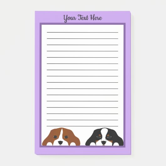 Cavalier King Charles Spaniel Puppy Dog Post-it® Notes (Voorkant)