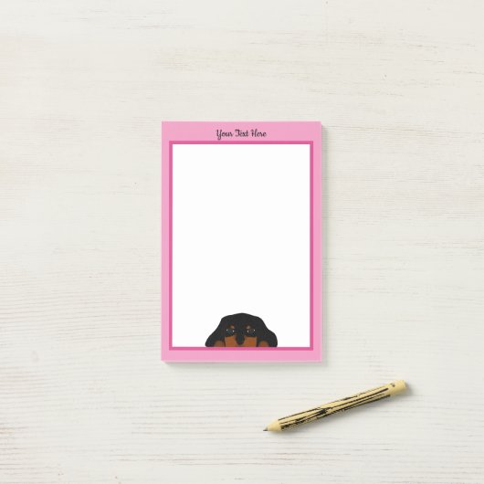 Cavalier King Charles Spaniel Puppy Dog Post-it® Notes (Op bureau)