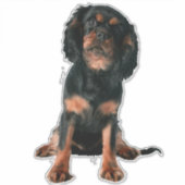 Cavalier King Charles Spaniel Puppy Dog Sticker (Voorkant)