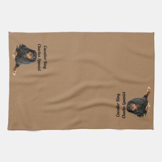 Cavalier King Charles Spaniel Puppy Dog Theedoek (Horizontaal)