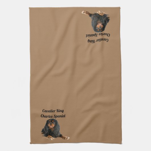 Cavalier King Charles Spaniel Puppy Dog Theedoek (Verticaal)
