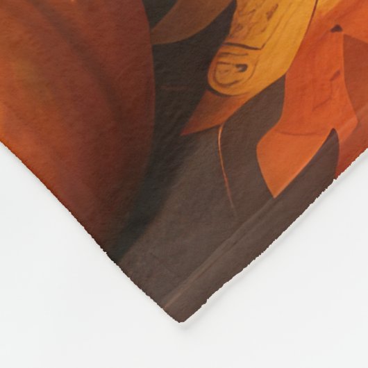 Cavalier King Charles Spaniel Puppy Herfst Pompoen Fleece Deken (Hoek)