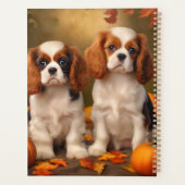Cavalier King Charles Spaniel Puppy Herfst Pompoen Planner (Achterkant)