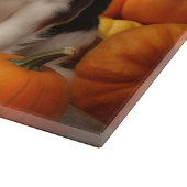 Cavalier King Charles Spaniel Puppy Herfst Pompoen Snijplank (Hoek)