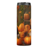 Cavalier King Charles Spaniel Puppy Herfst Pompoen Thermosbeker (Achterkant)