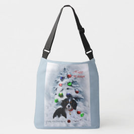 Cavalier King Charles Spaniel Puppy Kerstmis Crossbody Tas