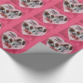 Cavalier King Charles Spaniel Puppy Love Cadeaupapier (Hoek)