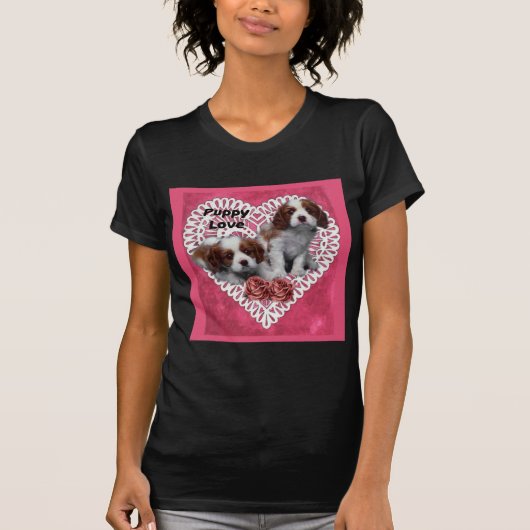 Cavalier King Charles Spaniel Puppy Love T-shirt (Voorkant)