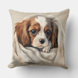 CAVALIER KING CHARLES SPANIEL PUPPY ONDER DEKEN KUSSEN