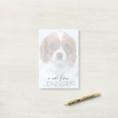 Cavalier King Charles Spaniel Puppy Post-it® Notes (Op bureau)
