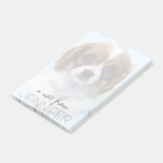 Cavalier King Charles Spaniel Puppy Post-it® Notes (Schuin)