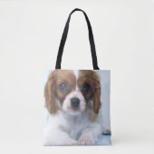 Cavalier King Charles Spaniel Puppy Tote Bag (Voorkant)
