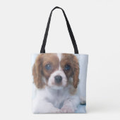 Cavalier King Charles Spaniel Puppy Tote Bag (Achterkant)