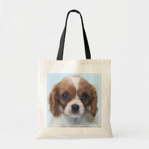 Cavalier King Charles Spaniel Puppy Tote Bag