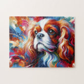 Cavalier King Charles Spaniel Puzzel: Blenheim Cav Legpuzzel (Horizontaal)