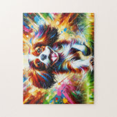 Cavalier King Charles Spaniel Puzzel: Blenheim Legpuzzel (Verticaal)