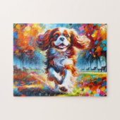Cavalier King Charles Spaniel Puzzel: Blenheim Legpuzzel (Horizontaal)