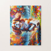 Cavalier King Charles Spaniel Puzzel: Blenheim Legpuzzel (Verticaal)