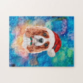 Cavalier King Charles Spaniel Ras Hond Kerst  Legpuzzel (Horizontaal)