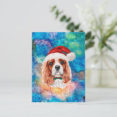 Cavalier King Charles Spaniel Ras Hond Kerstmis Feestdagenkaart (Staand voorkant)