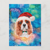 Cavalier King Charles Spaniel Ras Hond Kerstmis Feestdagenkaart (Voorkant)