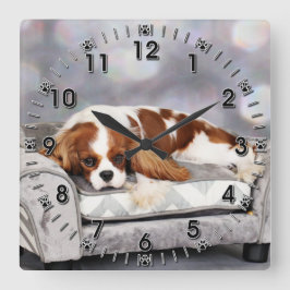 Cavalier King Charles Spaniel - Remington Vierkante Klok