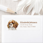 Cavalier King Charles Spaniel Retouradres Label (Insitu)