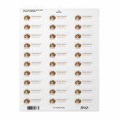 Cavalier King Charles Spaniel Retouradres Label (Full Sheet)