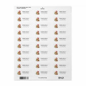 Cavalier King Charles Spaniel Retouradreslabel Etiket (Full Sheet)