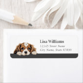 Cavalier King Charles Spaniel Retouradreslabel Etiket (Insitu)