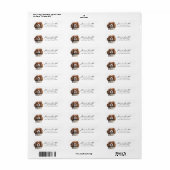 Cavalier King Charles Spaniel Retouradreslabel Etiket (Full Sheet)