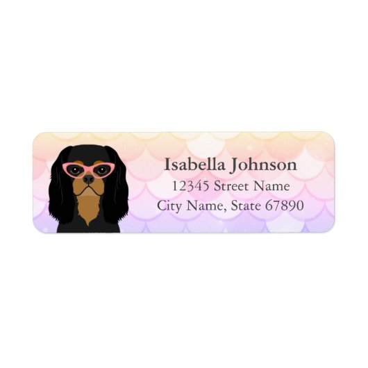 Cavalier King Charles Spaniel Return Address Label (Voorkant)