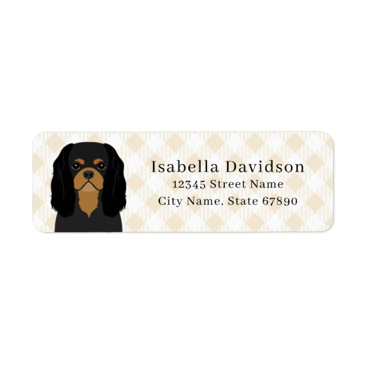 Cavalier King Charles Spaniel Return Address Label (Voorkant)