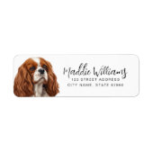 Cavalier King Charles Spaniel Return Address Label (Voorkant)