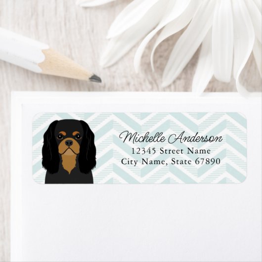 Cavalier King Charles Spaniel Return Address Label (Insitu)