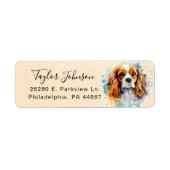 Cavalier King Charles Spaniel Return Address Label (Voorkant)