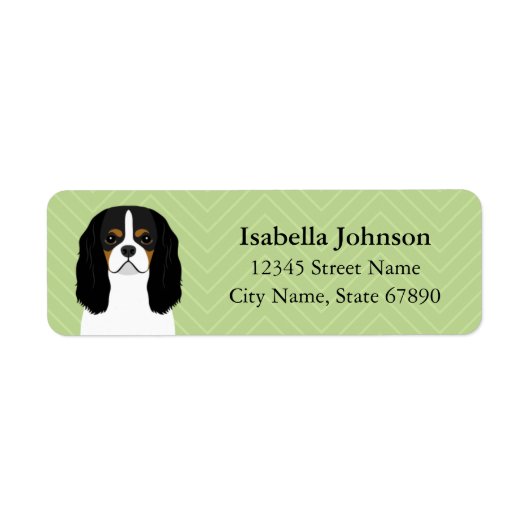 Cavalier King Charles Spaniel Return Address Label (Voorkant)