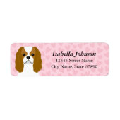 Cavalier King Charles Spaniel Return Address Label (Voorkant)