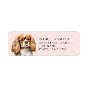 Cavalier King Charles Spaniel Return Address Label