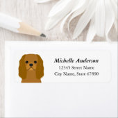 Cavalier King Charles Spaniel Return Address Label (Insitu)