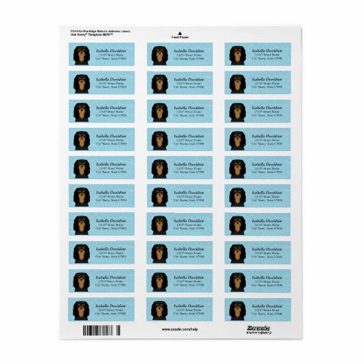 Cavalier King Charles Spaniel Return Address Label (Full Sheet)