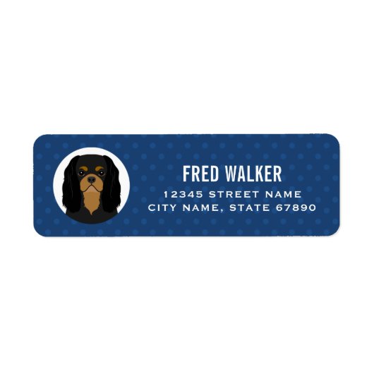 Cavalier King Charles Spaniel Return Address Label (Voorkant)