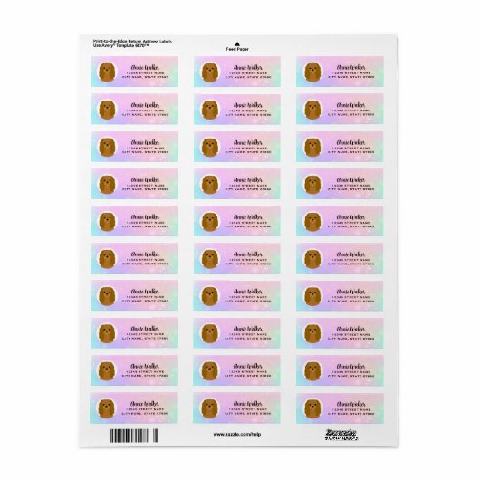 Cavalier King Charles Spaniel Return Address Label (Full Sheet)