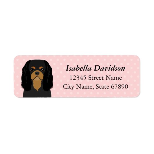 Cavalier King Charles Spaniel Return Address Label (Voorkant)