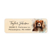 Cavalier King Charles Spaniel Return Address Label (Voorkant)