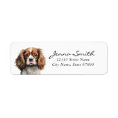 Cavalier King Charles Spaniel Return Address Label (Voorkant)