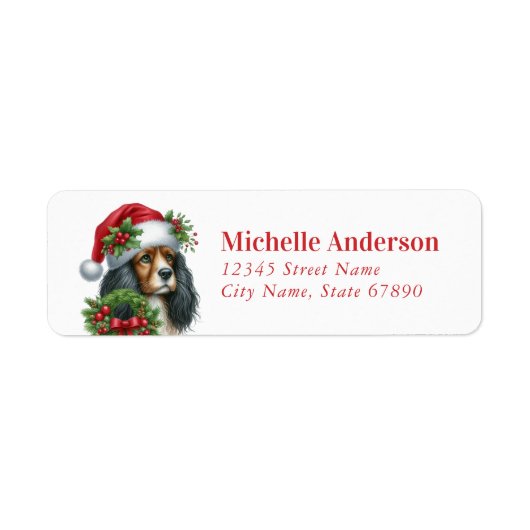 Cavalier King Charles Spaniel Return Address Label (Voorkant)