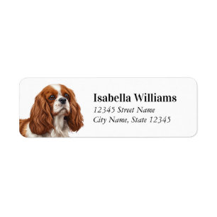 Cavalier King Charles Spaniel Return Address Label