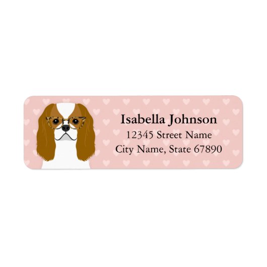 Cavalier King Charles Spaniel Return Address Label (Voorkant)